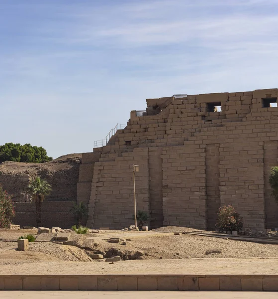 Luxor Governorate Egypten Karnak Temple Komplex Amun Präglade Hieroglyfer Pelare — Stockfoto