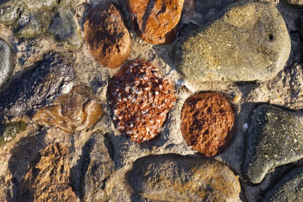 Fond Pierres Colorées Surface Est Décorée Avec Matériau Naturel Motif — Photo