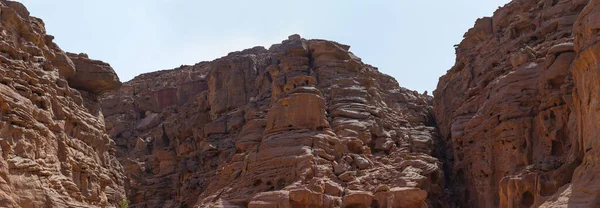 Coloured Canyon Klippformation Sinaihalvön Sevärdheter Nuweiba Egypten — Stockfoto