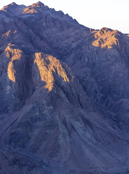 Ägypten Mount Sinai Morgen Bei Sonnenaufgang Mount Horeb Gabal Musa — Stockfoto