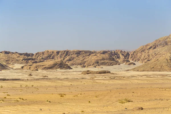 Egypt Desert Mountains Sinai Peninsula Sands Dunes Rocks Gorges Promised — Stock Photo, Image