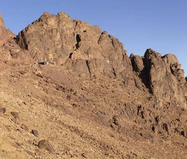 Egyiptom Mount Sinai Reggel Napkeltekor Mount Horeb Geráné Musa Mózes — Stock Fotó