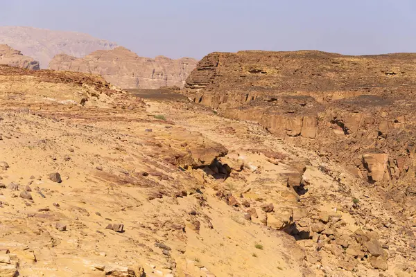 Egito Deserto Montanhas Península Sinai Areias Dunas Rochas Gargantas Terras — Fotografia de Stock