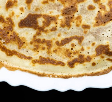 Kızarmış gözleme. Hamurun dokusunu. Shrove Salısı 'nda bir sürpriz. Mutfak ürünü.. 