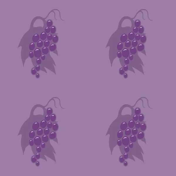 Ornament Bunch Grapes Seamless Woven Pattern Design Print Textile Fabric — Stock Photo, Image