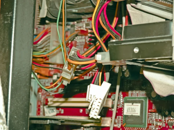 Binnenkant Van Computer Cpu Centrale Verwerkingseenheid — Stockfoto