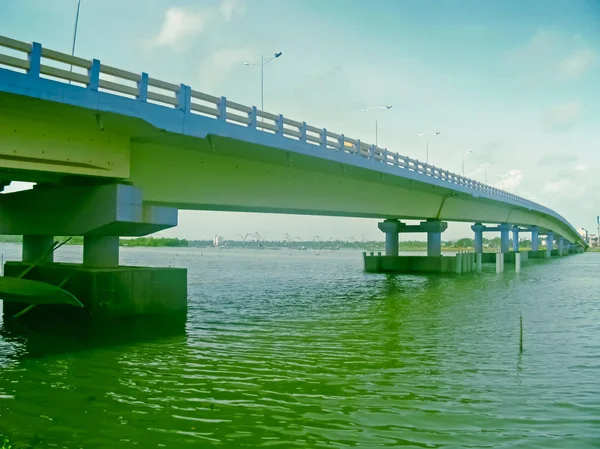 Híd Csatornán Kochi Cochin Kerla India — Stock Fotó