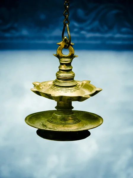 Antique Brass Made Oil Lamp — Stock Photo, Image