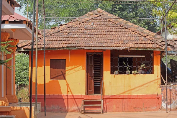 Arquitectura Goa Casa Vieja Estructura Goa India —  Fotos de Stock