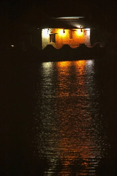 Lago Moti Noche Sawantwadi Maharashtra India — Foto de Stock