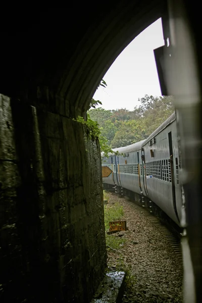 Σιδηρόδρομος Στο Τούνελ Γκόα Ινδία — Φωτογραφία Αρχείου