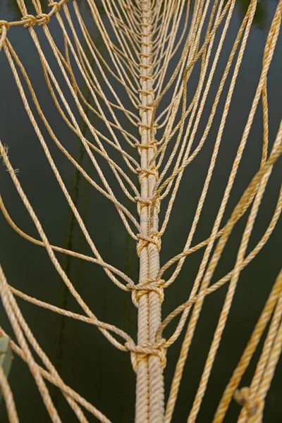 Rope Way River Crossing — Stock Photo, Image