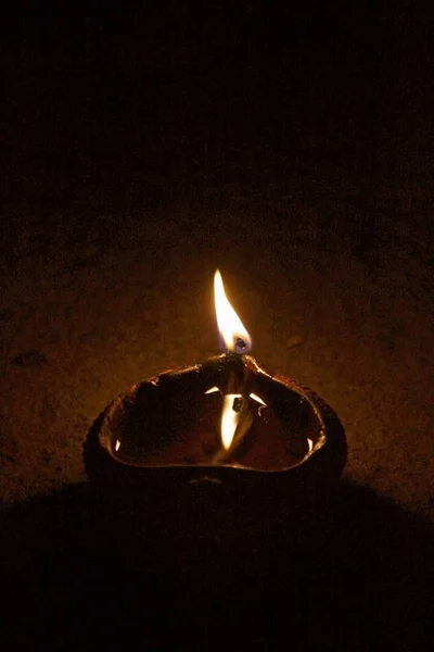 Llama Diya Tradicional Maharashtra India —  Fotos de Stock