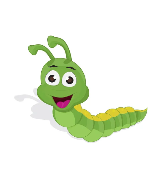 Cartoon cute caterpillar — Wektor stockowy