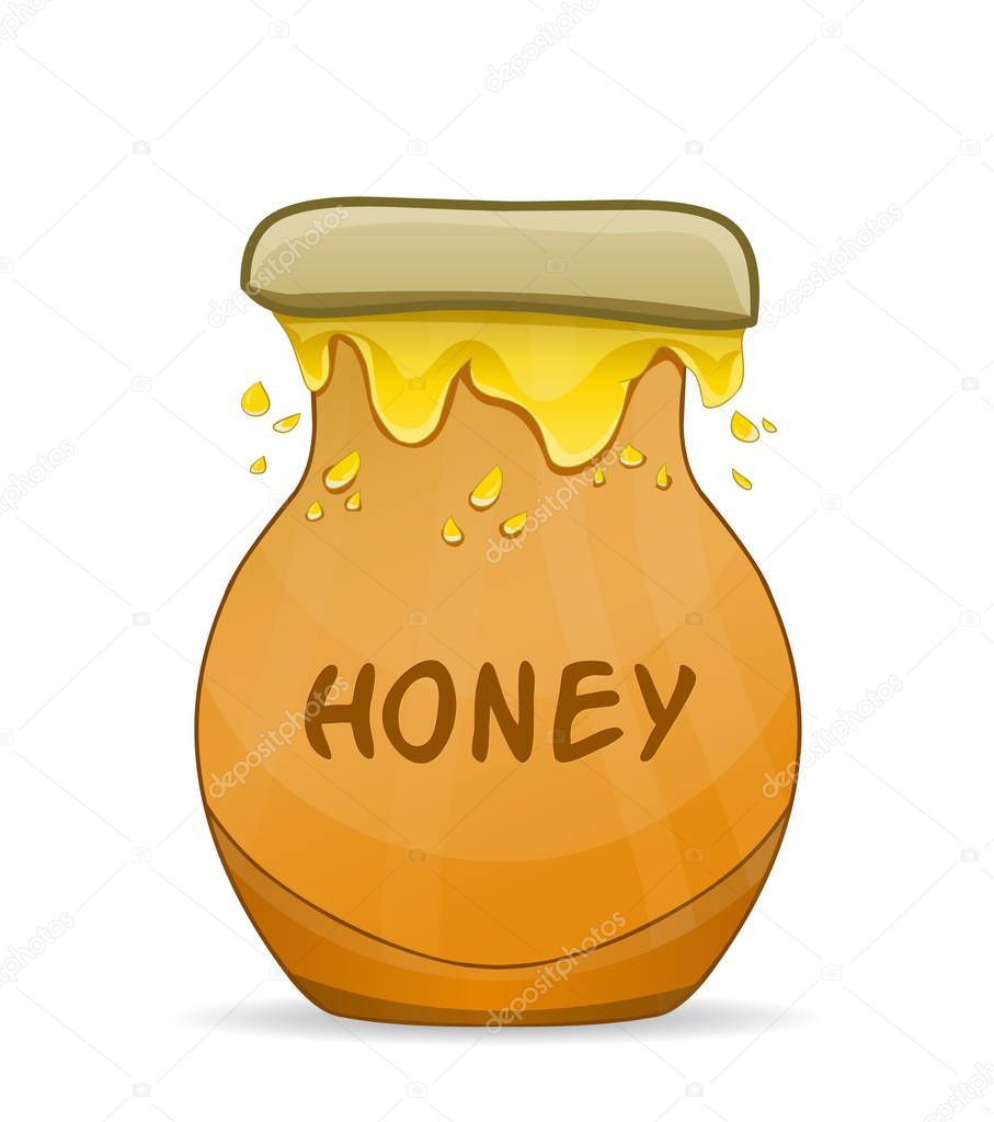 Cartoon Pot Of honey