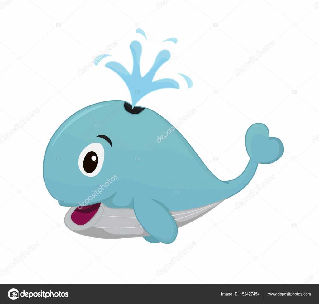 Cartoon whale side view Stock Vector Image by ©nopember3079 #152427454