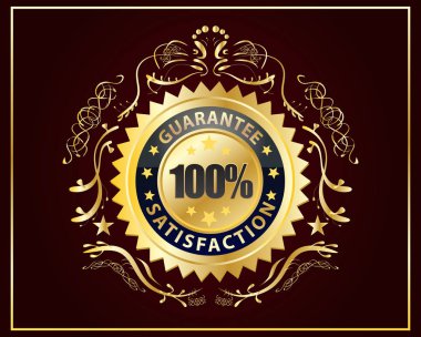 Altın rozet garanti memnuniyetini