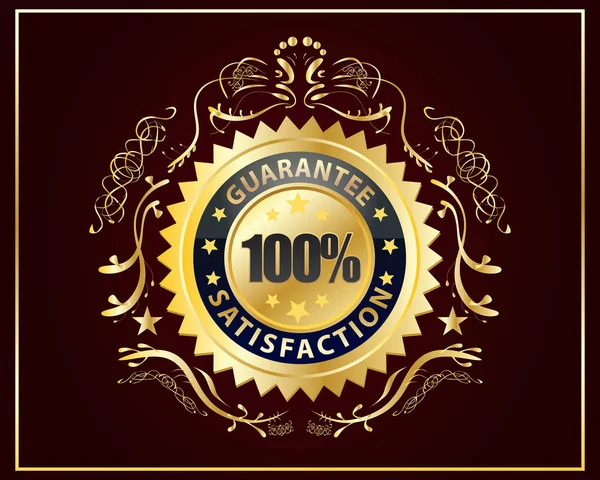 Altın rozet garanti memnuniyetini