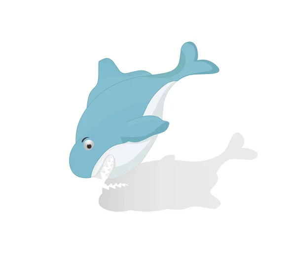 Cute shark cartoon — Stock Vector