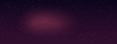 Uzay yıldızlarının arka planı. Işık gecesi gökyüzü vektörü.