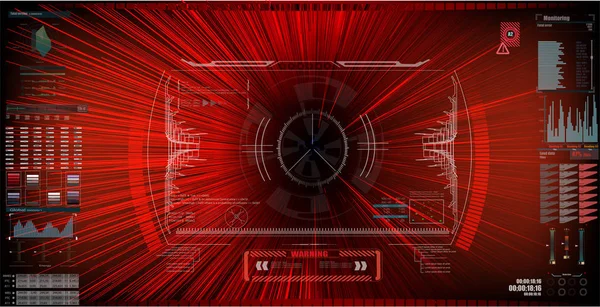 Науково Фантастичний Інтерфейс Екрану Hud Віртуальна Реальність Епс10 — стоковий вектор