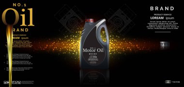 Şişe motor yağı arka planı