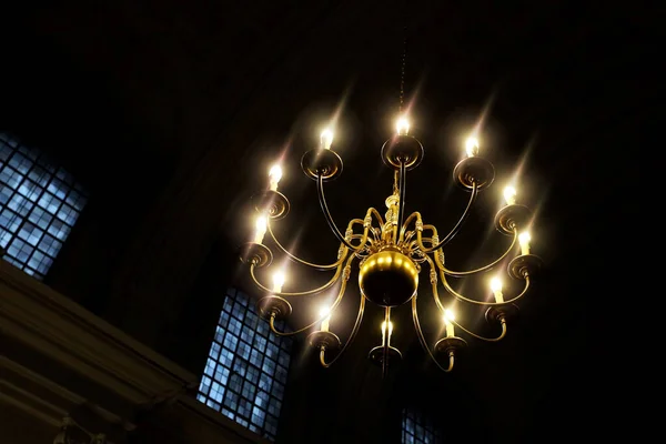 Ceiling Lamp Church — Stock Photo, Image