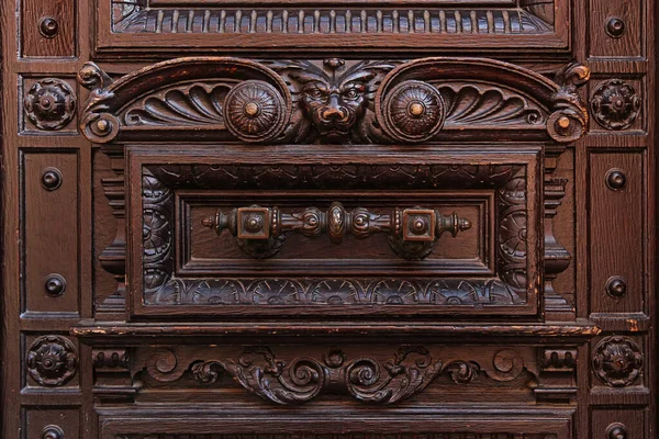 Detail Carved Door — Stock Photo, Image