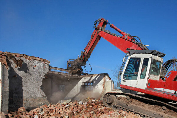 Building demolition, demolition work