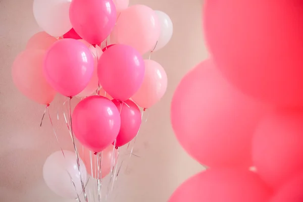 Ballons rose rouge et blanc — Photo