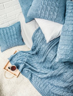 ekose desen doku dekor iç yatak odası