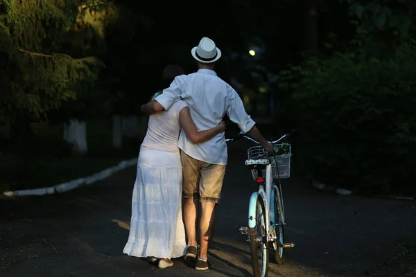 lovers bicycle simple country clothes, life style