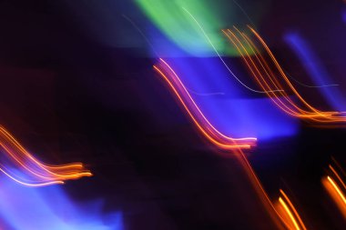 Gece atış pozlama ışık arka plan