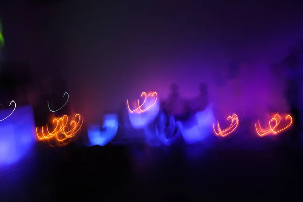 Abstract background of night light  long exposure shot — Stock Photo, Image