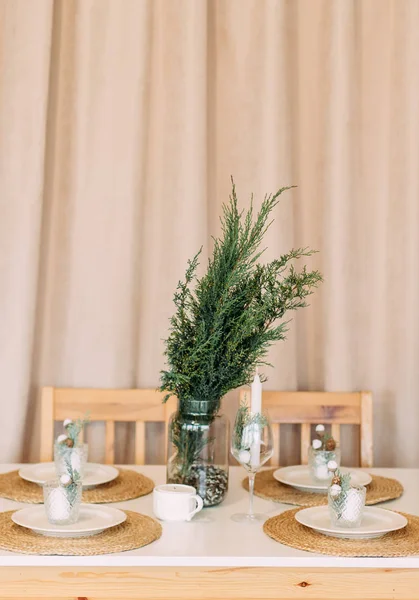 Christmas festive table house decor interior elegant