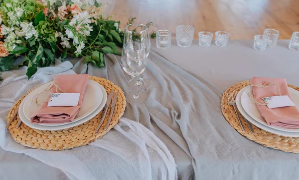 Table festive événement décoration célébration décor floristique — Photo
