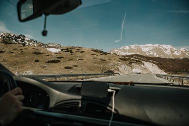 travel road asphalt path highlands line marking