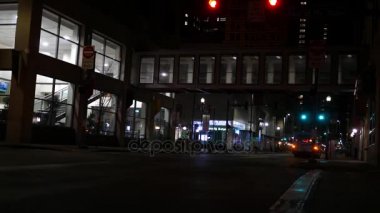 Ahşap Street Pittsburgh, gece veya erken sabah saat geç görülen Pennsylvania