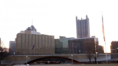 Sunrise Point devlet parkı Pittsburgh - genel kullanım için bulanık logolar Portal Köprüsü yakınlarında