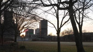 Boş Point devlet parkı Pittsburgh gündoğumu kışın - genel kullanım için bulanık logolar