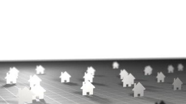 Kamera tava ağır alan derinliği ile sinema konut harita üzerinde