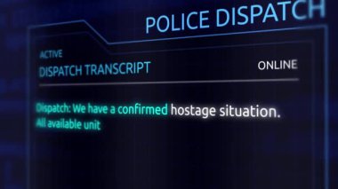 Sanal Polis transkript grafik arabirimi - rehine durumu Merkez