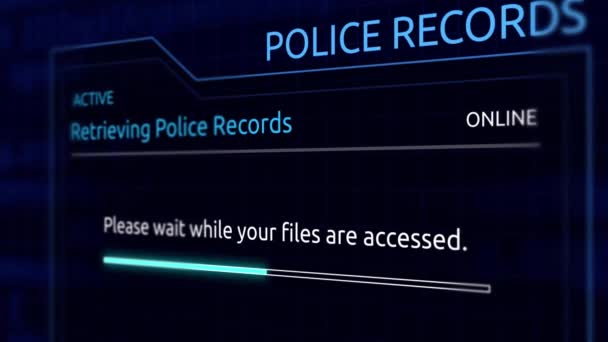 Accès aux dossiers de police confidentiels dans une base de données virtuelle - angle 1 