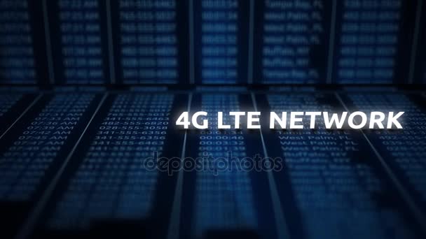 Deslizamiento Sobre Declaración Factura Teléfono Celular Digital Con Texto Lte — Vídeos de Stock