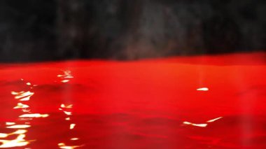Animasyon Magma ya da buhar içinde aktif yanardağ lav