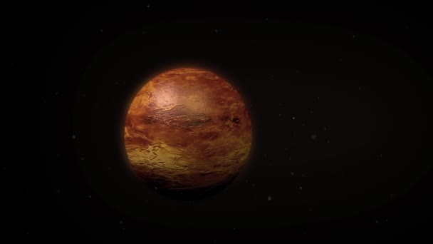 Венера Космосе Мере Приближения Звезд Камере Январь 2017 Изображение Любезно — стоковое видео
