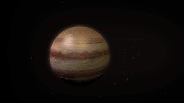 Jupiter Het Heelal Als Sterren Aanpak Cameraj Een 2017 Image — Stockvideo