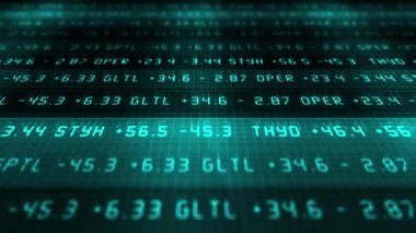 Modern uğursuz borsa Ticker - eğim açısı 2 kaydırma mavi