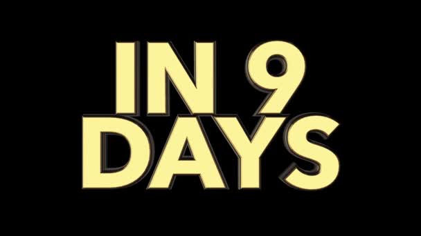 Dramatique Golden Film Promo texte - en 9 Jours 