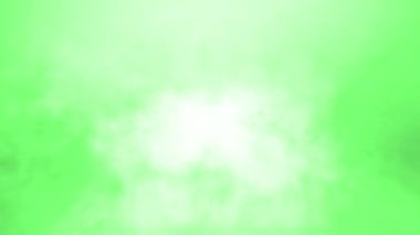 Müzik veya iş - sinematik Bulutların arasından seyahat - arka plan yeşil versiyonu